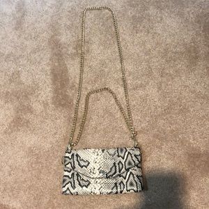 Snakeskin crossbody bag